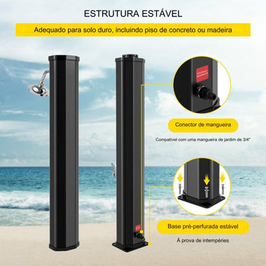 Duche Solar Aquecido - 35L 51psi