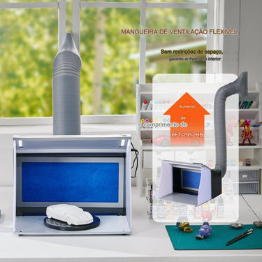 Cabine de Aerógrafo  - Kit de Montagem - 405 x 330 x 355 mm