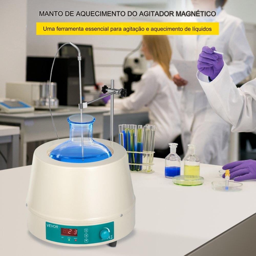 Aquecedor de Mantas de Aquecimento de Laboratório de 450W para Frascos Redondos de 2000ml