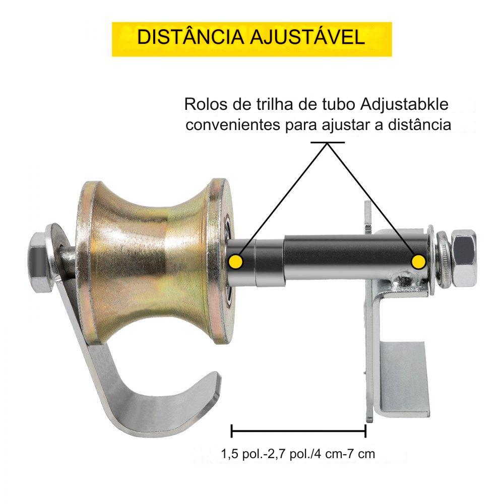 Conjunto de Roda Guia para Porta de Correr  - 18x31.5x30cm