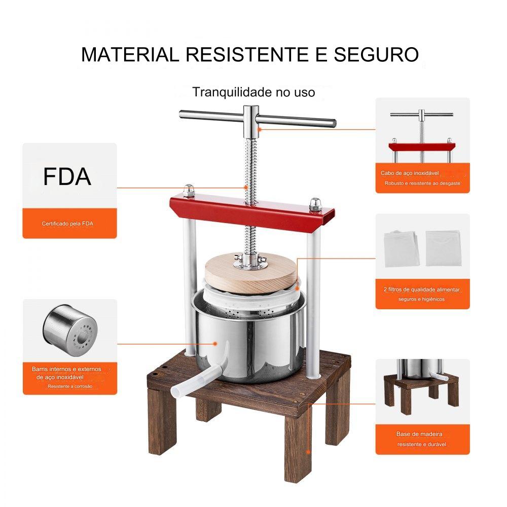 Prensa de Frutas Manual (2L Zelkova)