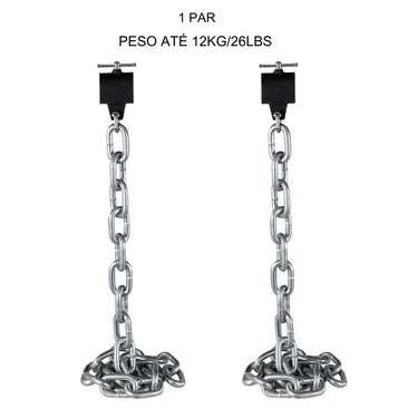 Corrente de levantamento de peso auxiliar   12 kg 16m musculaçao