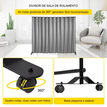 Divisor de espaço  - cortina de ojete escritório