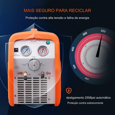 Estação de Recuperação de Refrigerante: 1CV 220-240V
