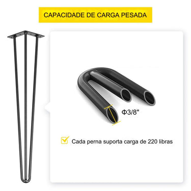 Pernas Mesa 4 Unidades 66 cm