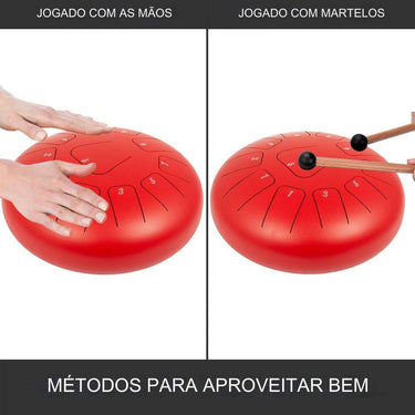Tambor de Língua de Aço de 10-11 Notas