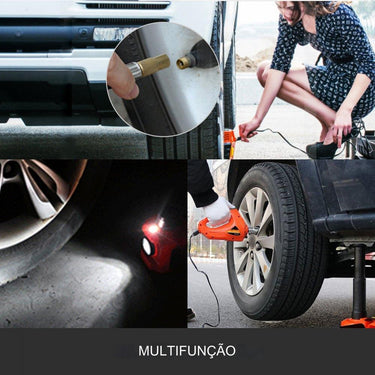 Elevador Elétrico Hidráulico 12V 5t com Chave de Impacto