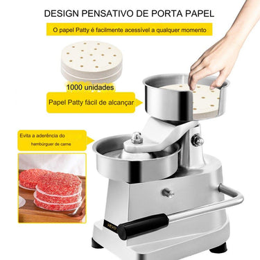 Máquina de Hambúrguer 100mm