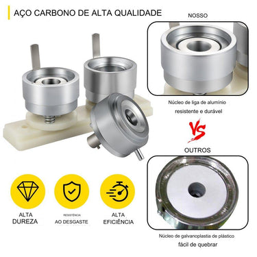 Conjunto de Estampas para Botões - 32mm