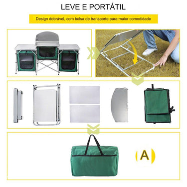Cozinha de Acampamento - Verde