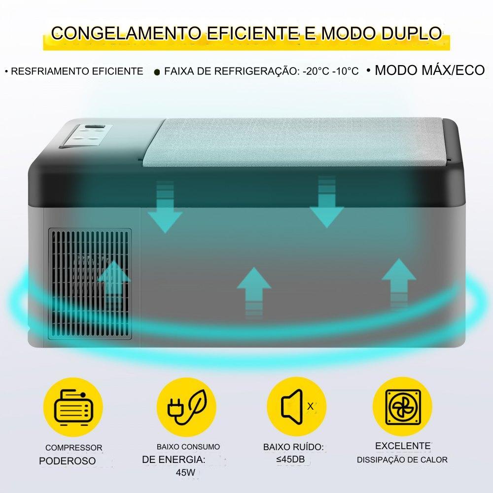 Caixa de Refrigerador Elétrico 15L