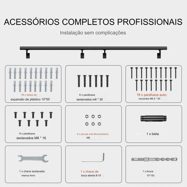 Corrimão Alumínio Escadas - 21336mm
