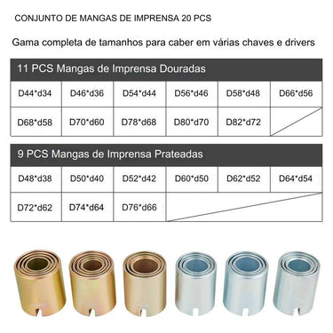 Conjunto de Ferramentas de Extração de Rolamentos (26 Peças)