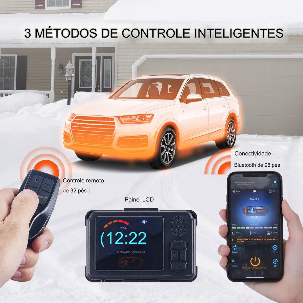 Aquecedor de Ar Diesel 8 kW com Controle Bluetooth