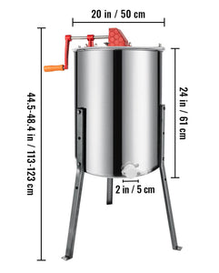 Maquina extrator de mel extrair extraçao centrifuga apicola 4 frames
