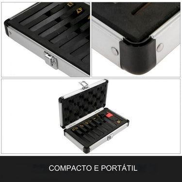 Conjunto de Ferramentas de Metal Duro Reversíveis - 7 Peças