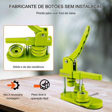 Máquina de Botões com 500 em Branco