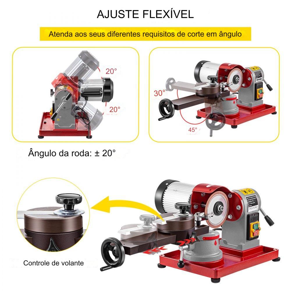 Afiador de Lâminas de Serra 370W - Sistema de Refrigeração