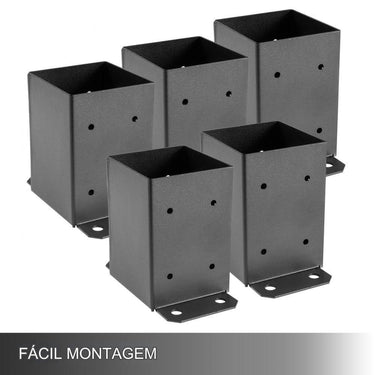 Conjunto de Suportes para Postes 5 Peças