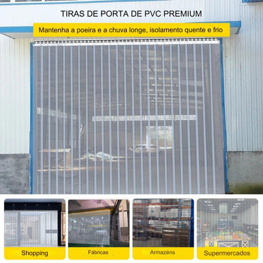 Cortina de Tiras PVC  200mm x 2mmx50m