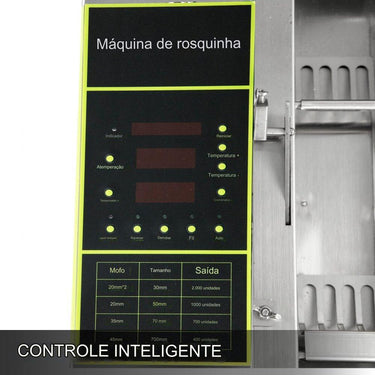 Máquina de Donuts Automática Comercial 7L - 3 Moldes