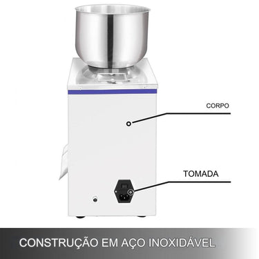 Máquina de enchimento de pó e graos  em aço inoxidável de 100G