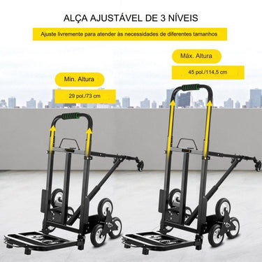Carrinho de Escadas  150kg 6 Rodas