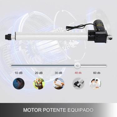 Motor Atuador Linear de 400mm: 6000N 12V