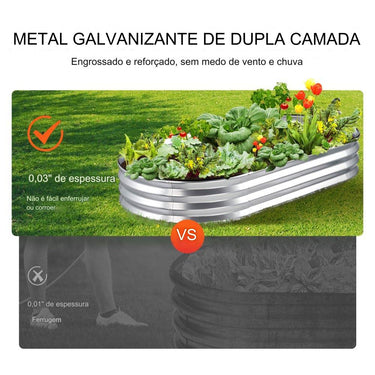 Canteiro de Jardim Elevado - 1825x925x28cm