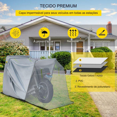 Capa de Moto Grande em Prateado