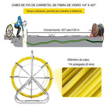 Cabo de Fibra de Vidro (130m x 6mm)