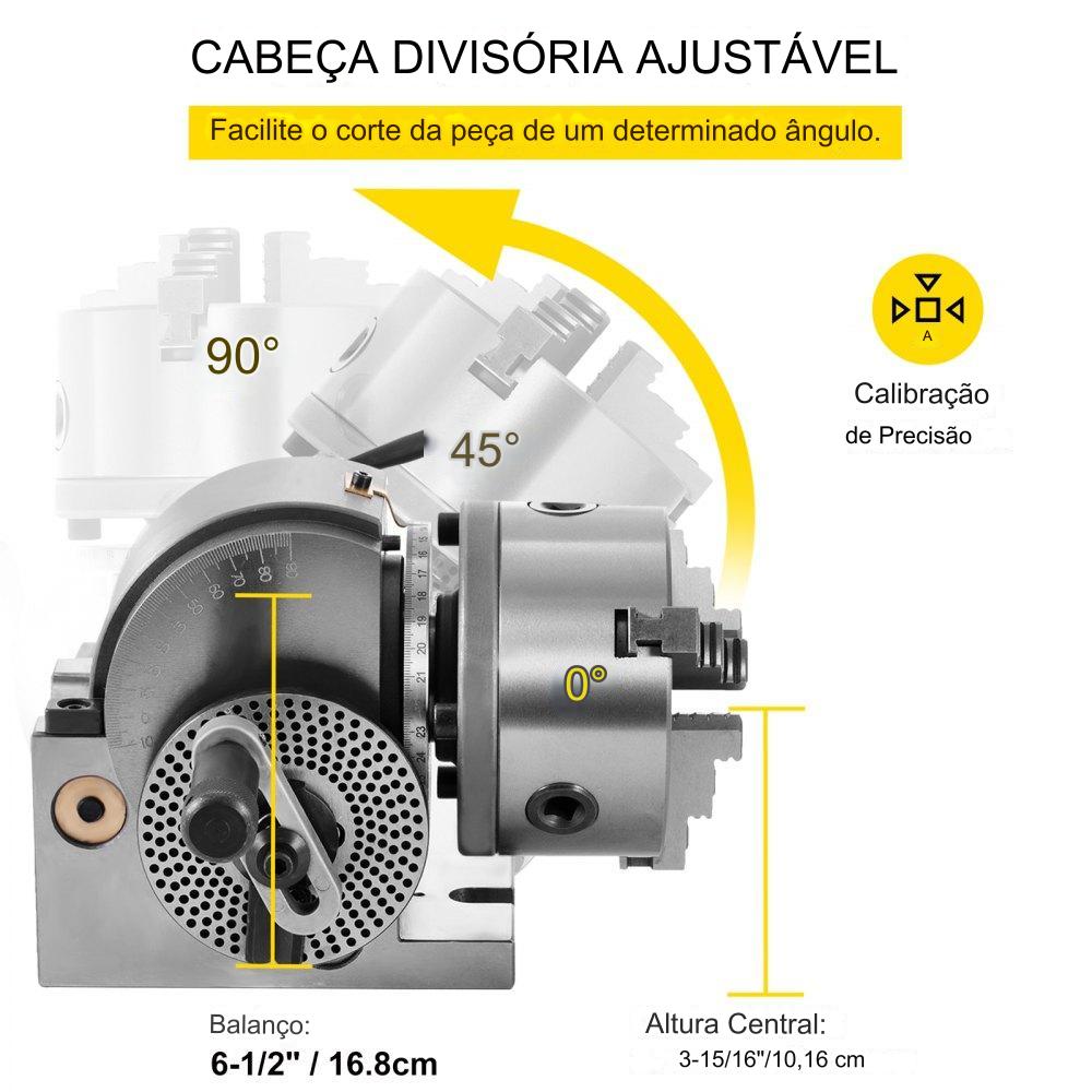 Conjuntobucha torno  MT2 e Mesa Rotativa para fresagem