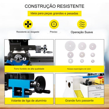 Mini Torno de Metal (550W)