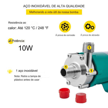 Bomba Magnética para Cerveja em Aço Inoxidável