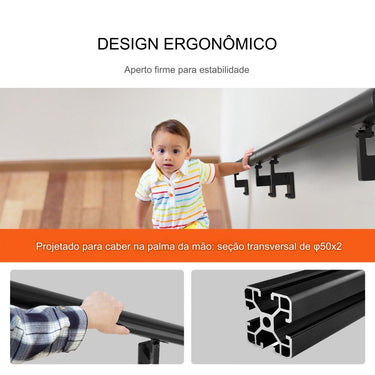 Corrimão Alumínio Escadas - 21336mm