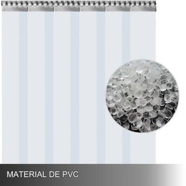 Cortina de Tiras em PVC 6 Tiras de  1m x 2m