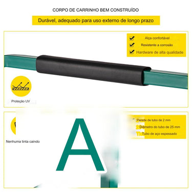 Carrinho de Serviço  100kg Reciclagem