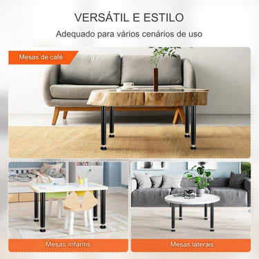 Pernas de Mesa Altura Ajustável 406mm Conjunto de 4