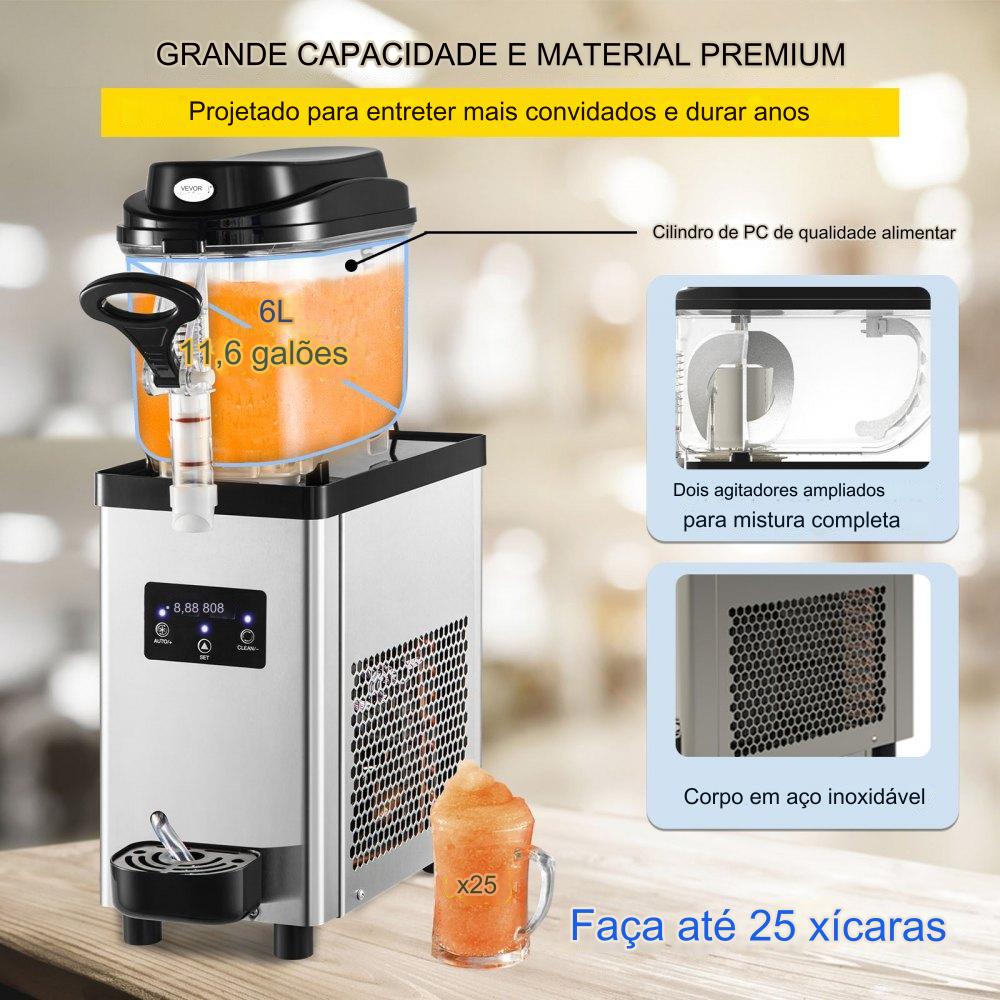 Máquina de Slushy Comercial de 6L