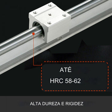 Guia Linear 2PCS - Trilho Linear 1200mm com 4PCS Bloco Deslizante