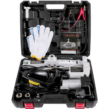 Macaco Hidráulico Elétrico de 3t com Chave de Impacto e Bomba de Ar