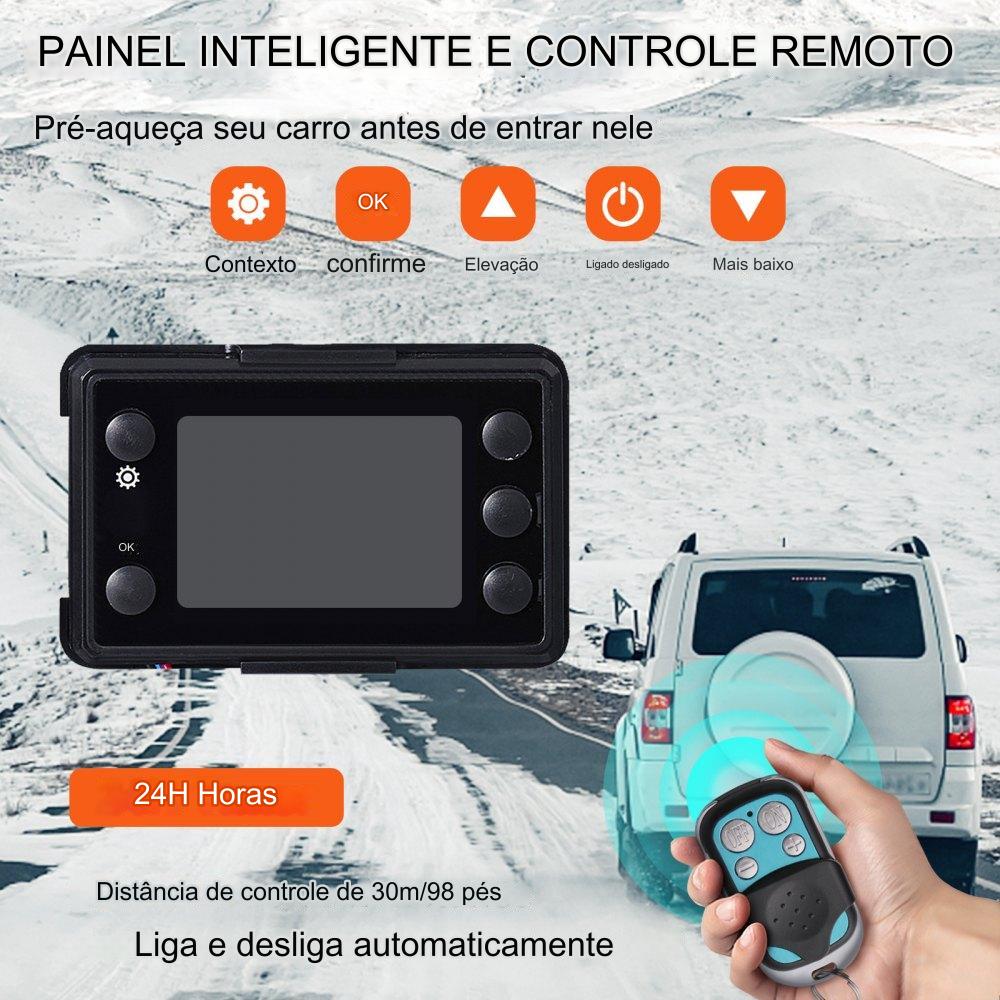 Aquecedor de Ar Diesel 8 kW Integrado com LCD