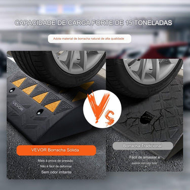 Conjunto de 2 Rampas de Borracha  1.5 Toneladas