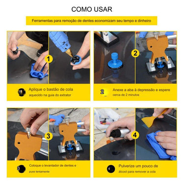 Kit de Reparação de Amassados - 60 Peças