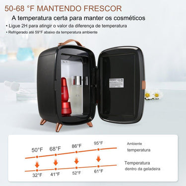 Frigorífico de Beleza - 6L LED Preto