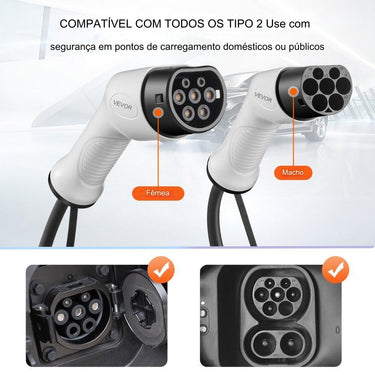Cabo de Carregamento EV (Tipo 2 22kW 7m)