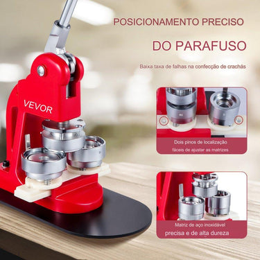 Máquina de 1000 Botões de 58mm