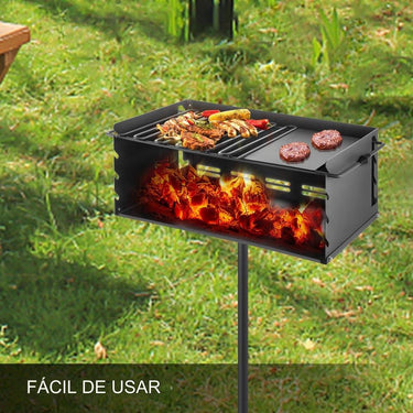 Carrinho de Churrasco para Jardim - 61x41cm