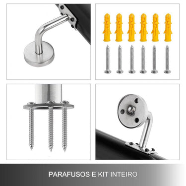 Corrimão Parede Escadas - Até 183cm