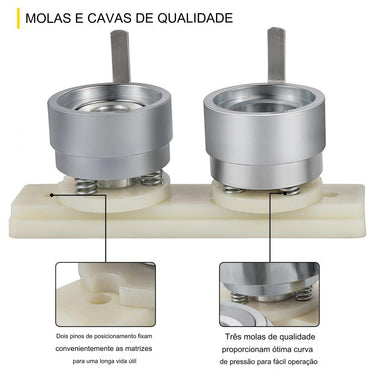 Máquina de Botões  32mm Conjunto de Estampagem